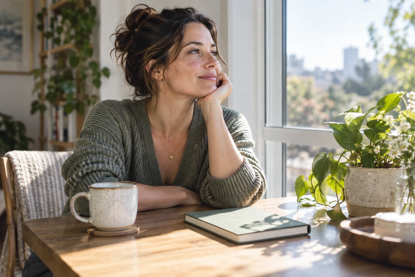 Adult couple reconnecting through a calm conversation after herpes dating app fatigue